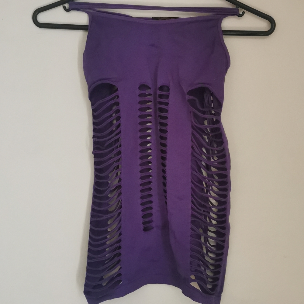 Slit skirt/dress see through dress